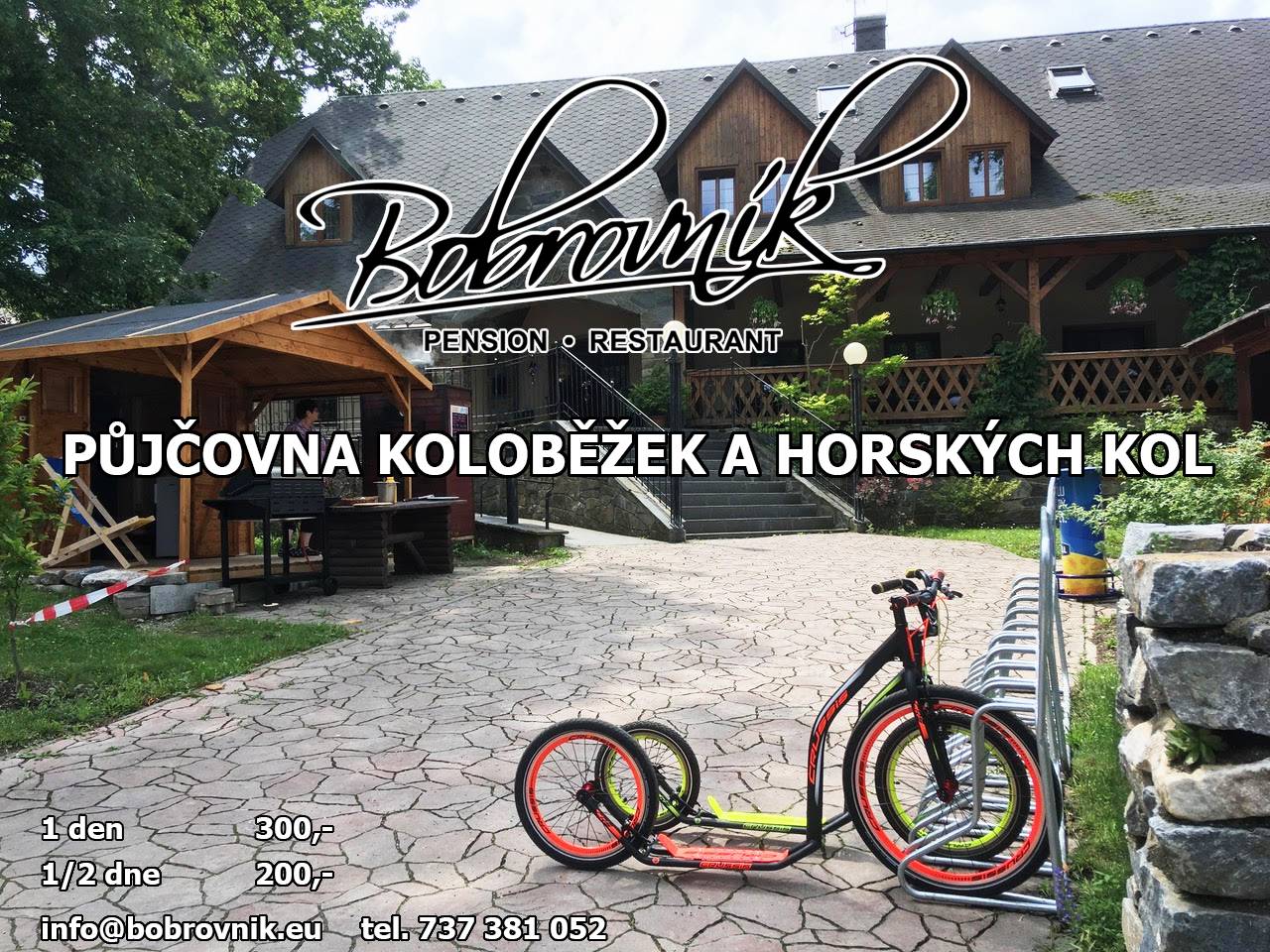 Nová půjčovna koloběžek a dalšího vybavení na hory