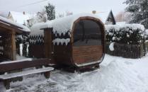 Privátní panoramatická venkovní sauna